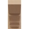 Ekena Millwork 7 1/2-in W x 14-in D x 14-in H Balboa Slat Rough Cedar Woodgrain TimberThane Outlooker, Primed Tan OUTUR075X14X14BOA24RCPR - alternate 5